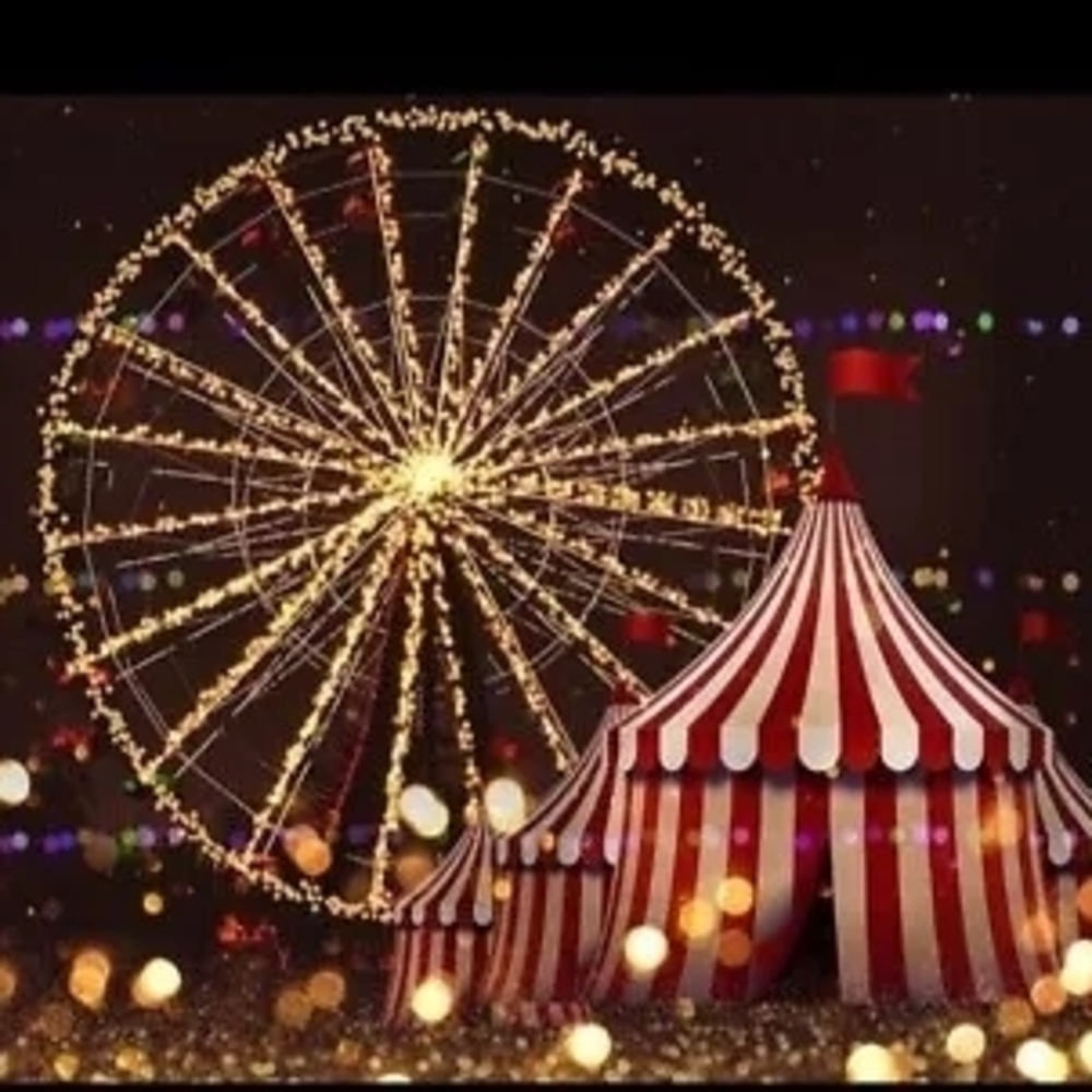 Carnival Photo Backdrop Curtain 10x10
